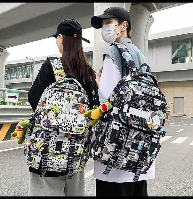 One Piece Luffy Backpack: High-Capacity Anime School Bag