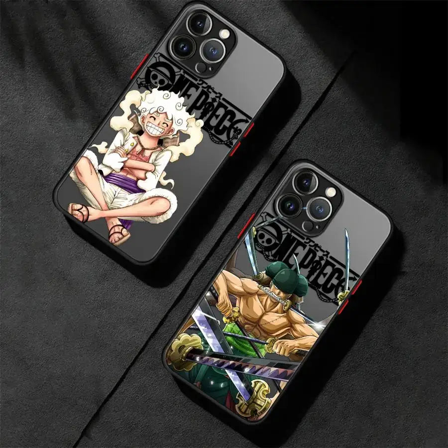One Piece Phone Case: Zoro & Luffy Matte iPhone Cover