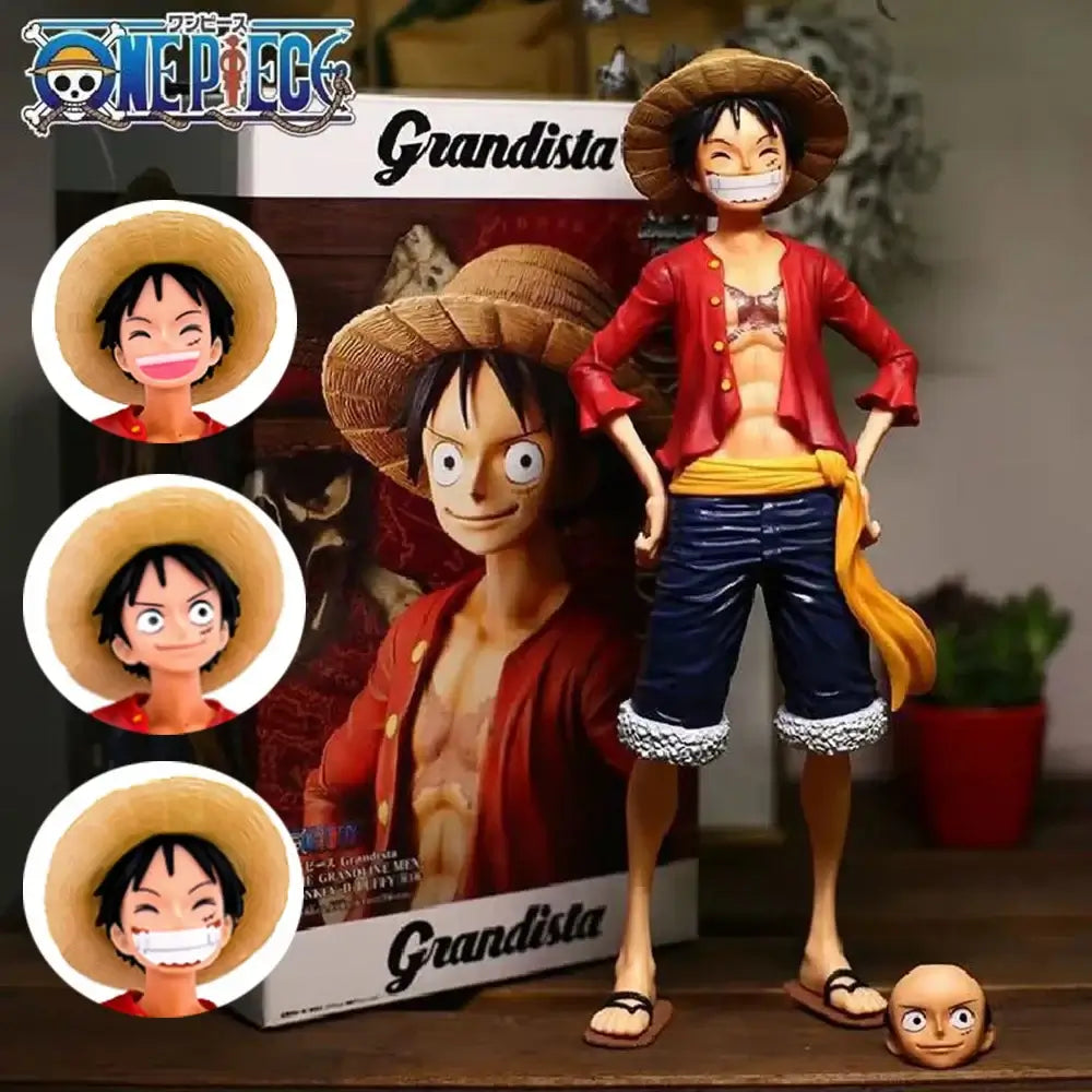 One Piece Luffy Figure: 28cm Face Changing Anime Statue