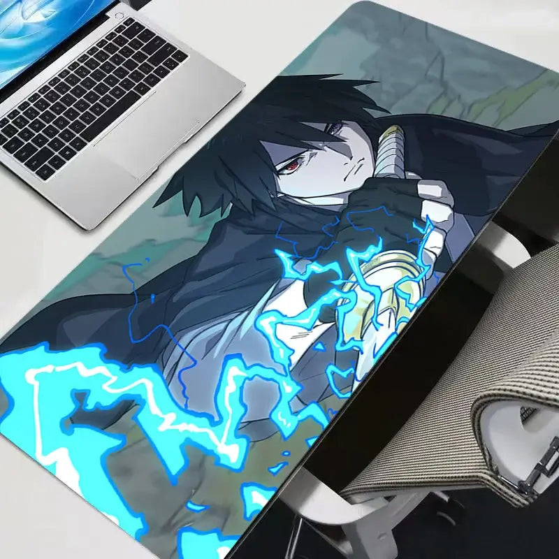 Sasuke Uchiha Mouse Pad: HD Anime Gaming Desk Mat