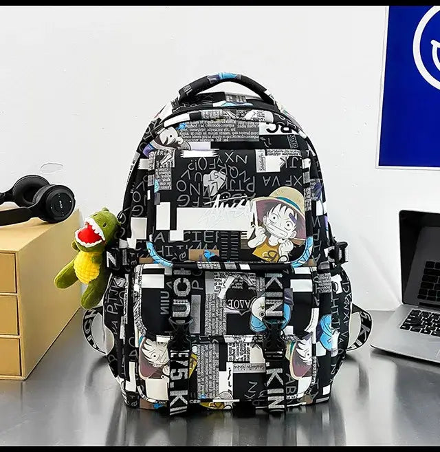 One Piece Luffy Backpack: High-Capacity Anime School Bag