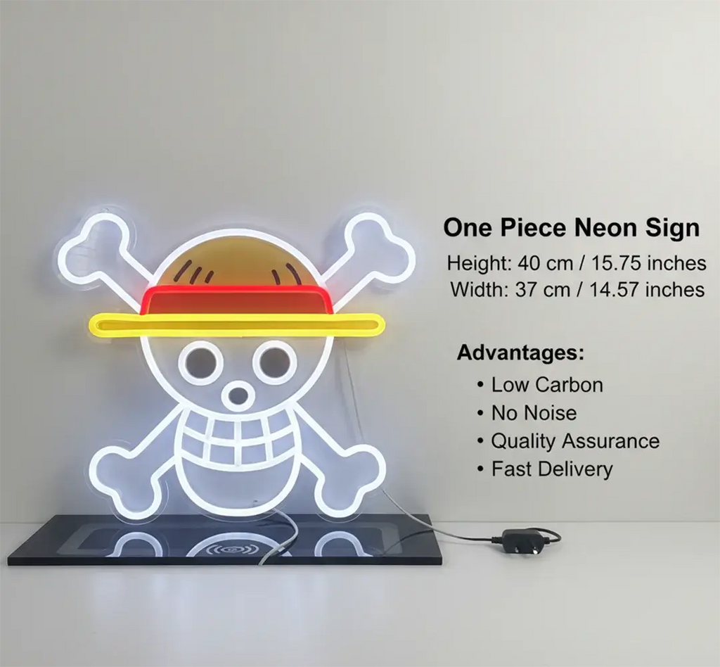 One Piece Luffy Acrylic Neon LED Light | Custom Anime Sign