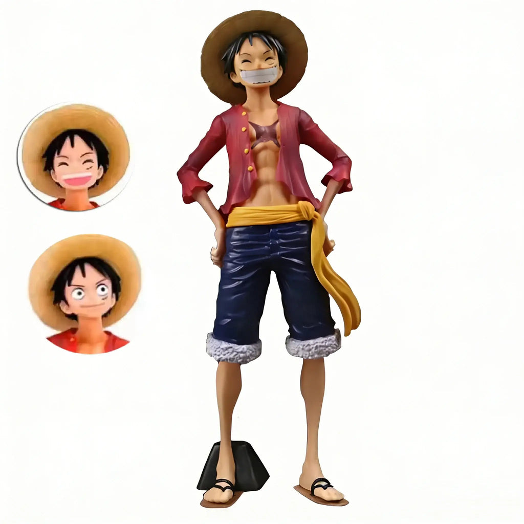 One Piece Luffy Figure: 28cm Face Changing Anime Statue