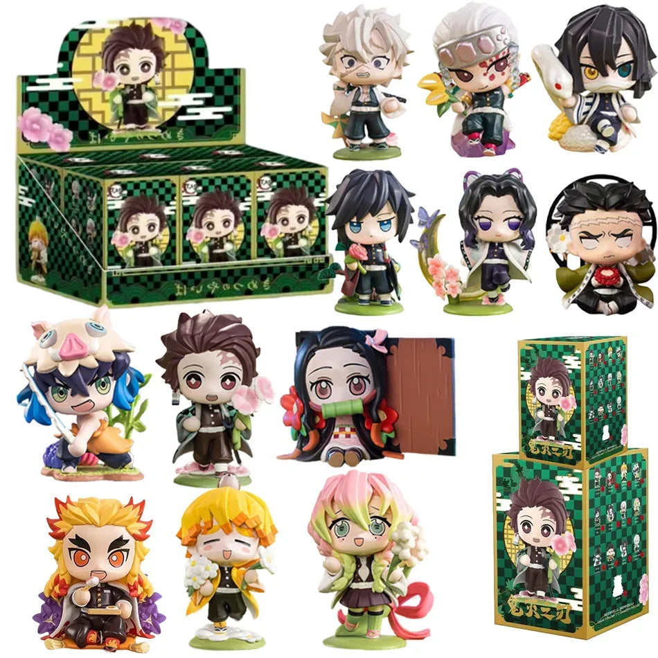 Demon Slayer Blind Box: 12pcs Tanjiro Nezuko Anime Figures