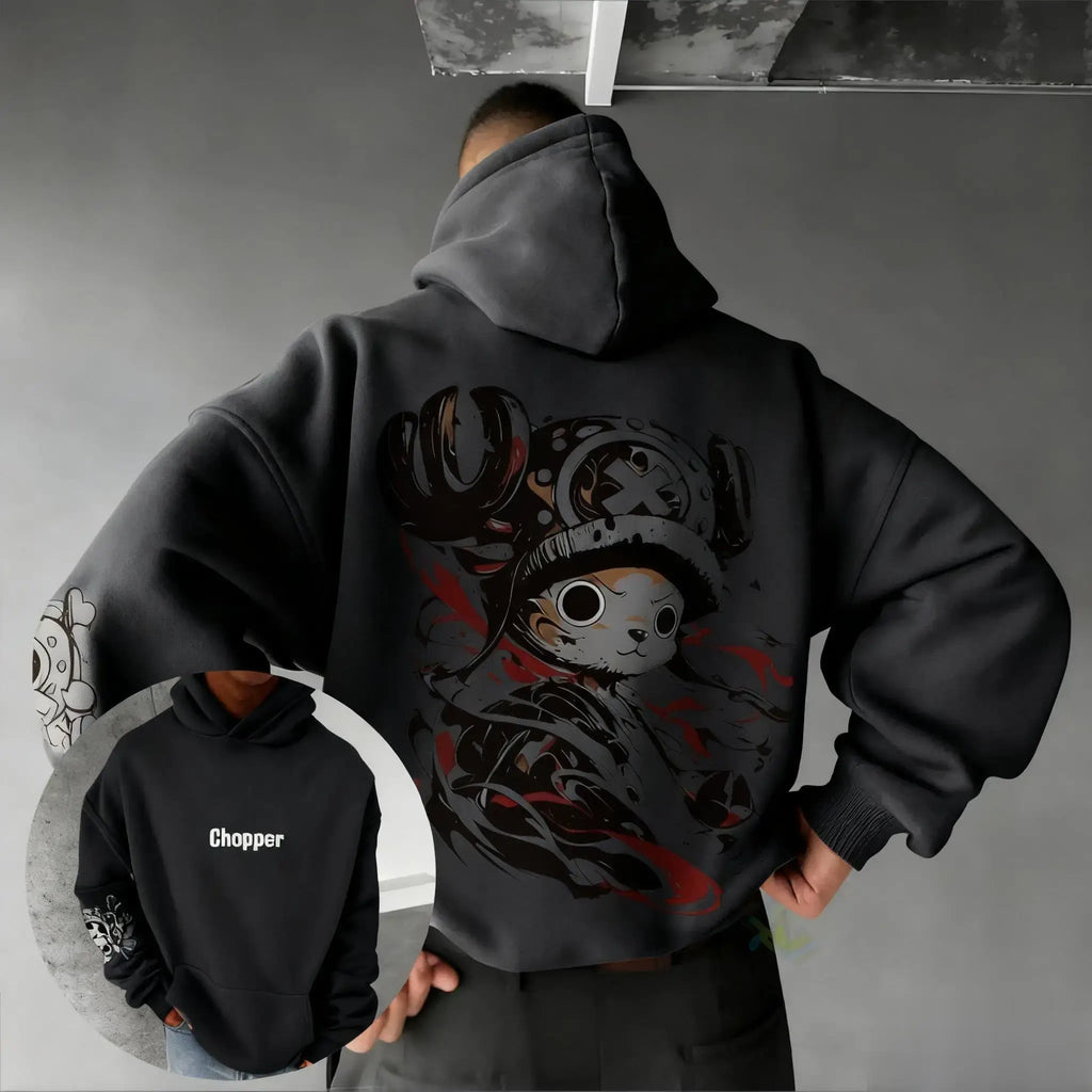 One Piece Chopper Anime Hoodie | Oversized Y2K Streetwear