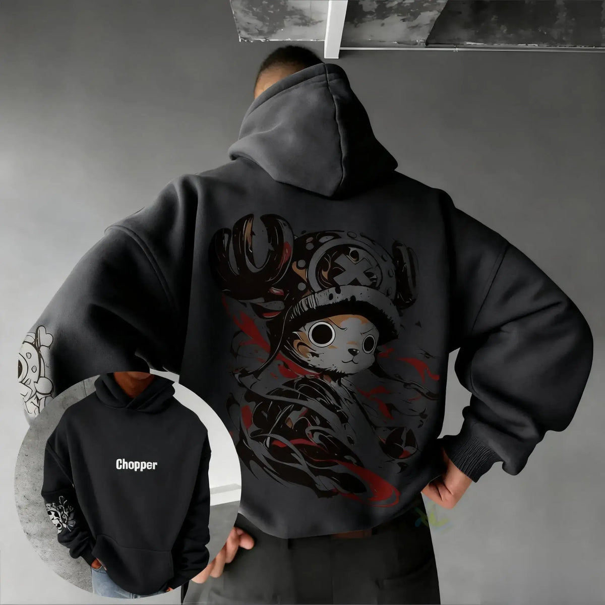 One Piece Chopper Anime Hoodie | Oversized Y2K Streetwear