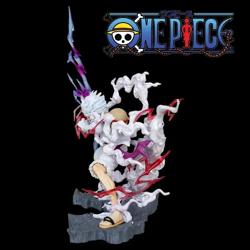 One Piece Luffy Statue: 28cm Lightning Movable Model