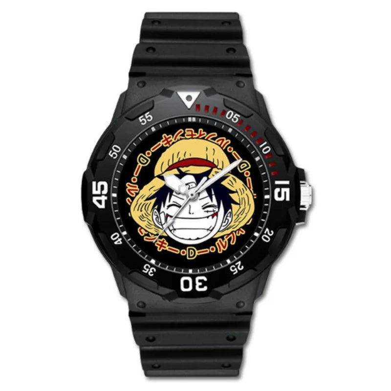 One Piece Anime Minimalist Quartz Watch | Luffy Zoro Gift