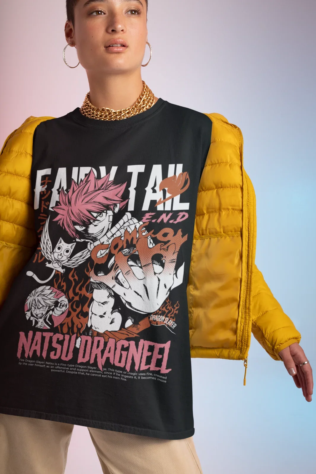 Fairy Tail T-shirt: Natsu & Gray Anime Graphic Tee