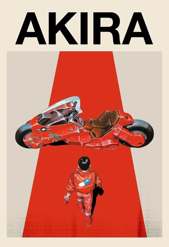 Poster Manga Page Akira 80s Wall Decor Vintage Comic Manga Japanese Animation Wall Decor Akira Comics Book Canvas Painting Gift