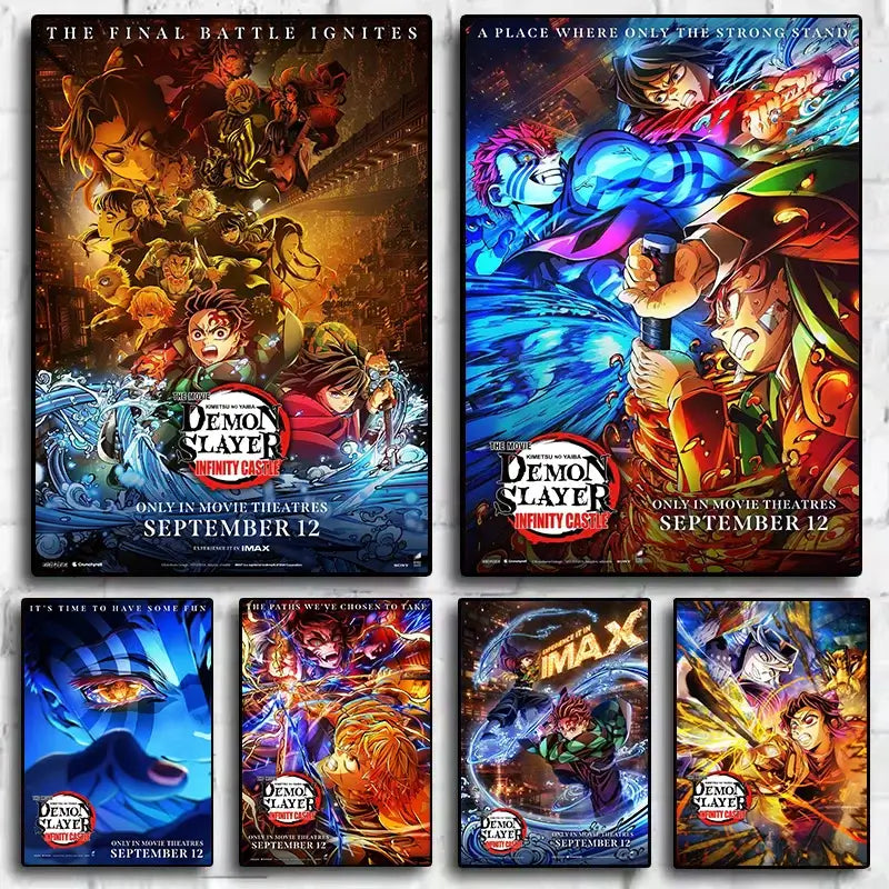 Demon Slayer Infinity Castle Poster: 2025 Anime Canvas Art