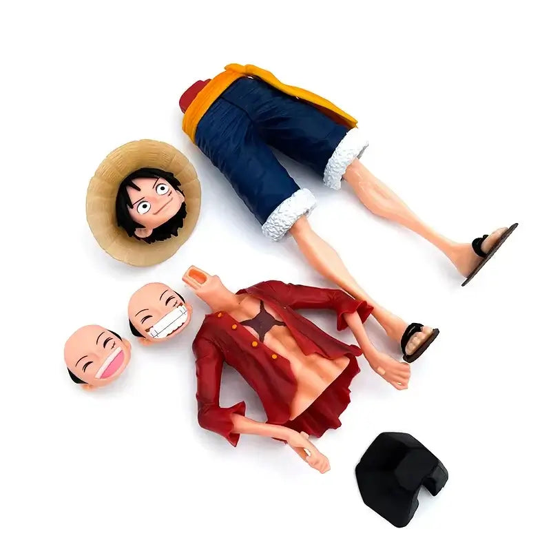 One Piece Luffy Figure: 28cm Face Changing Anime Statue