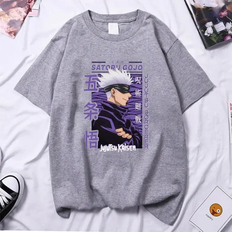 Gojo Satoru T-shirt High Quality Y2k Anime Tee