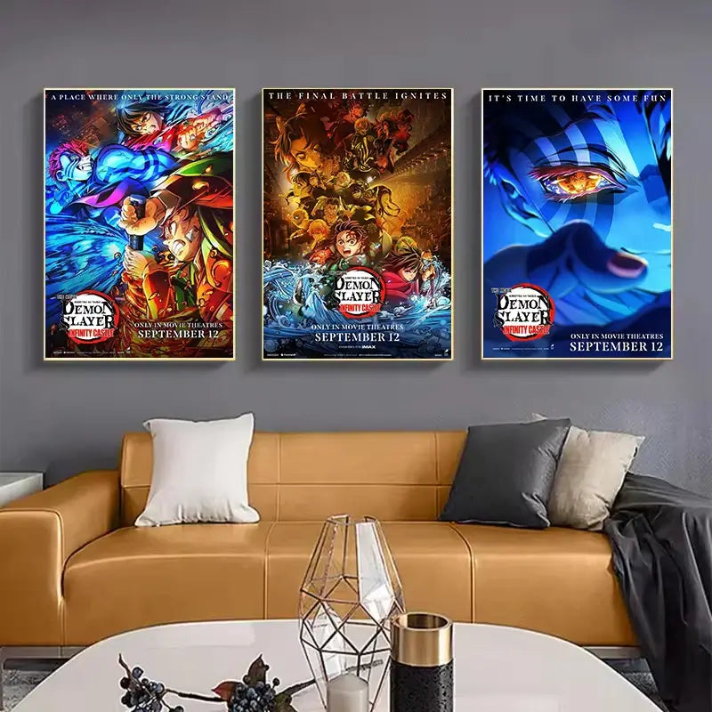 Demon Slayer Infinity Castle Poster: 2025 Anime Canvas Art