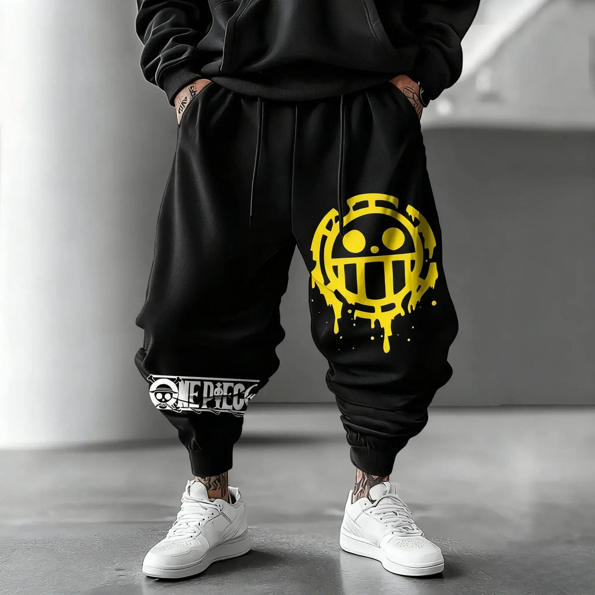 One Piece Graphic Joggers: Y2K Anime Streetwear Pants