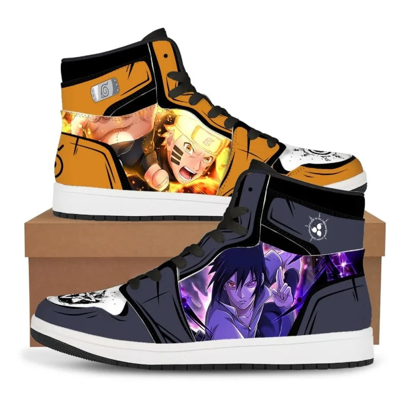 Naruto Anime High Top PU Leather Sneakers | Street Sport