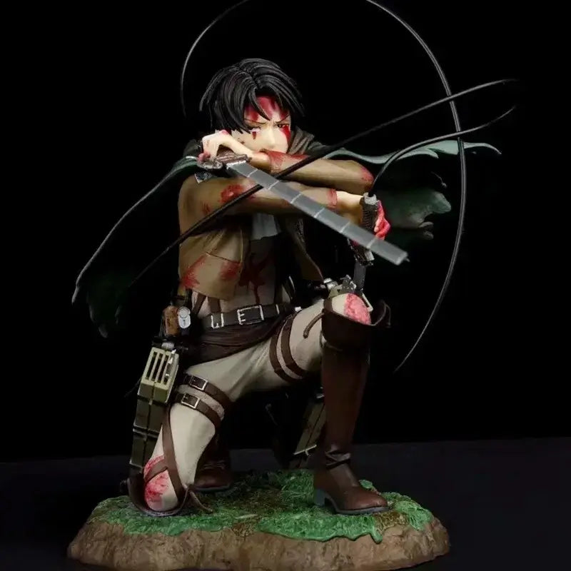 Levi Ackerman Battle Damage PVC Figure 18cm | Bandai