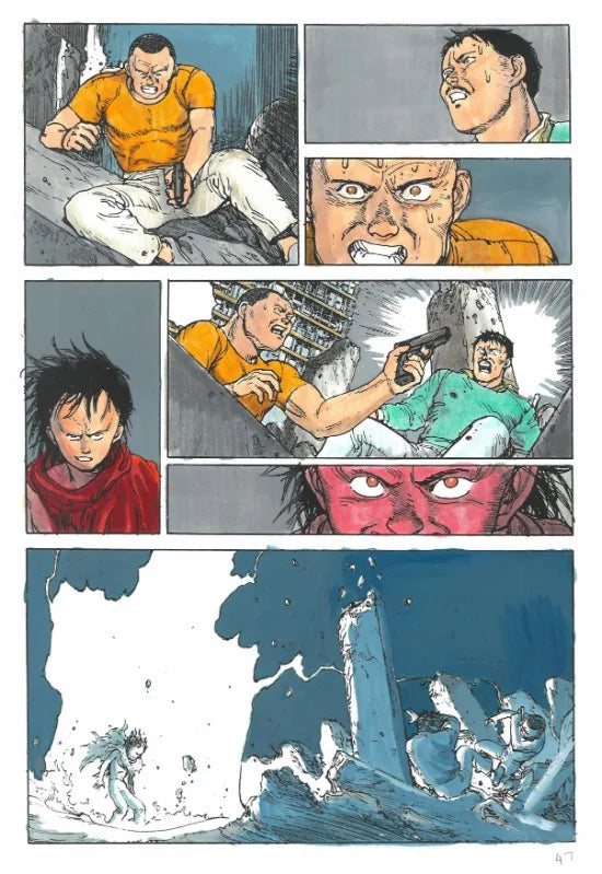 Poster Manga Page Akira 80s Wall Decor Vintage Comic Manga Japanese Animation Wall Decor Akira Comics Book Canvas Painting Gift