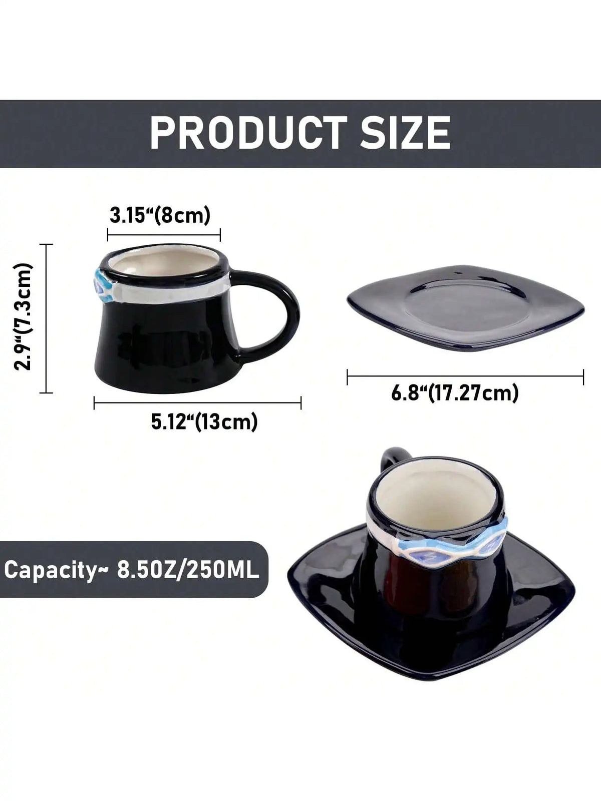 Luffy Ace Sabo Chopper Mug One Piece Ceramic With Saucer