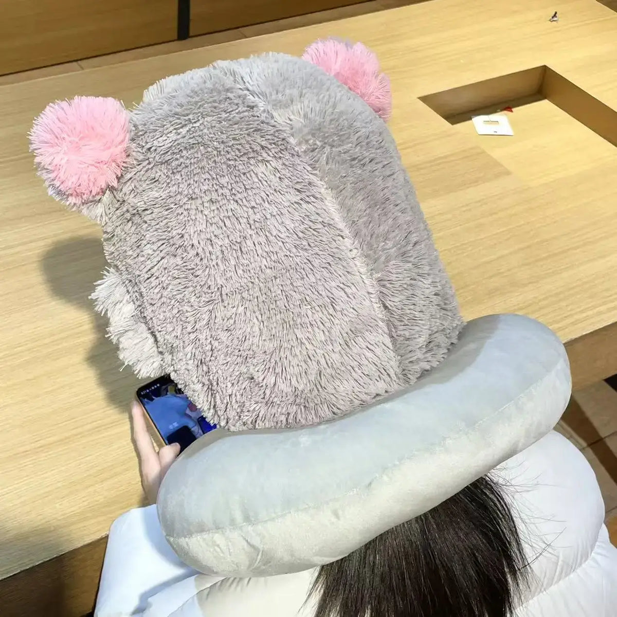 Inosuke Boar Head Plush Cosplay Neck Pillow | Travel