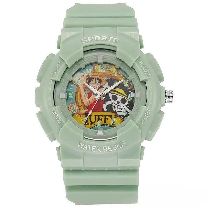One Piece Electronic Watch: Luffy Waterproof Kids Sport Toy