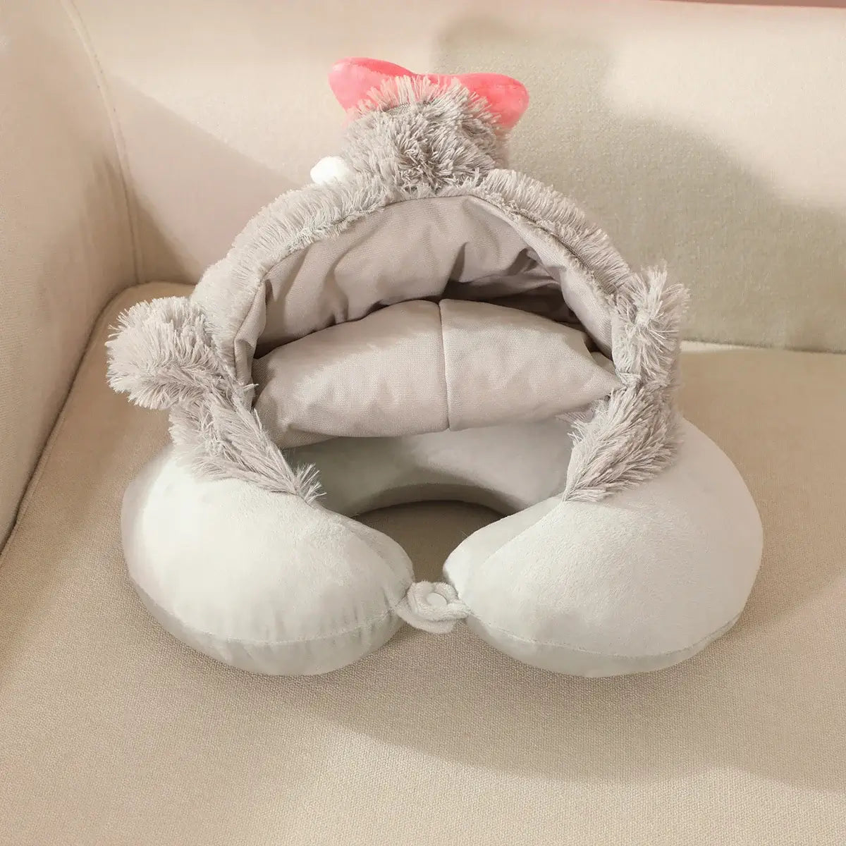 Inosuke Boar Head Plush Cosplay Neck Pillow | Travel
