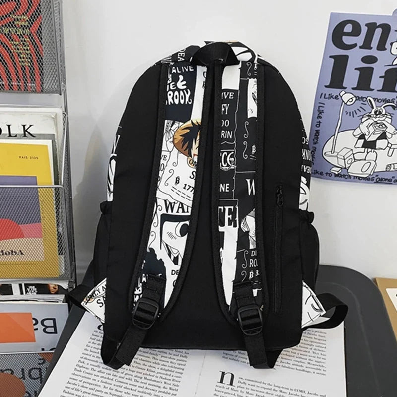 One Piece Luffy Anime Backpack | School Laptop Travel Bag
