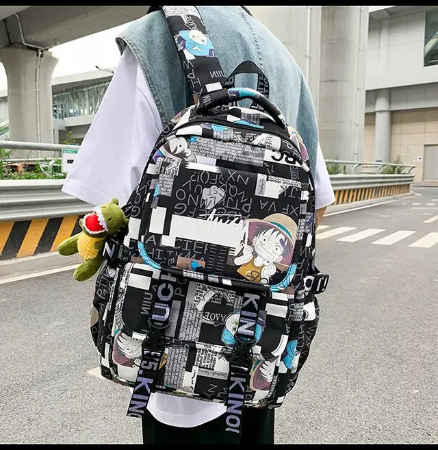 One Piece Luffy Backpack: High-Capacity Anime School Bag