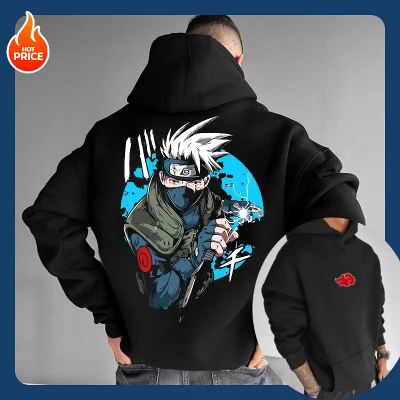 Naruto Sasuke Pure Cotton Anime Loose Hoodie | 2026