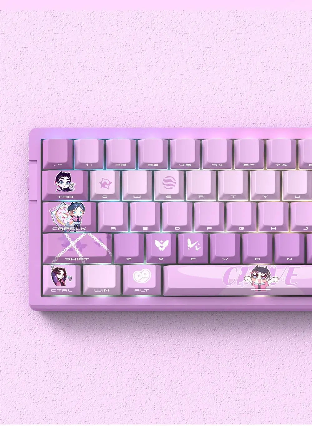 Miyu 129-Key OEM PBT Translucent Keycaps | Custom Mech