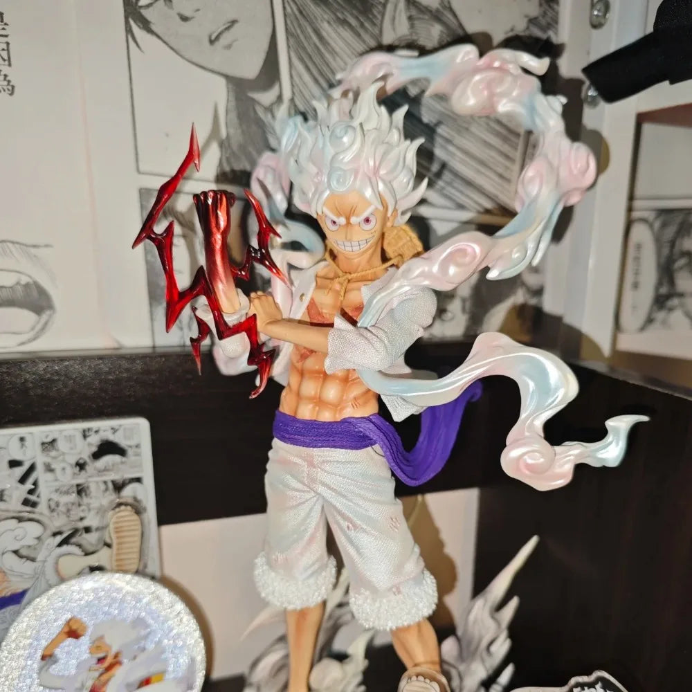 Gear 5 Luffy Figure: 25cm Sun God Nika Anime Statue