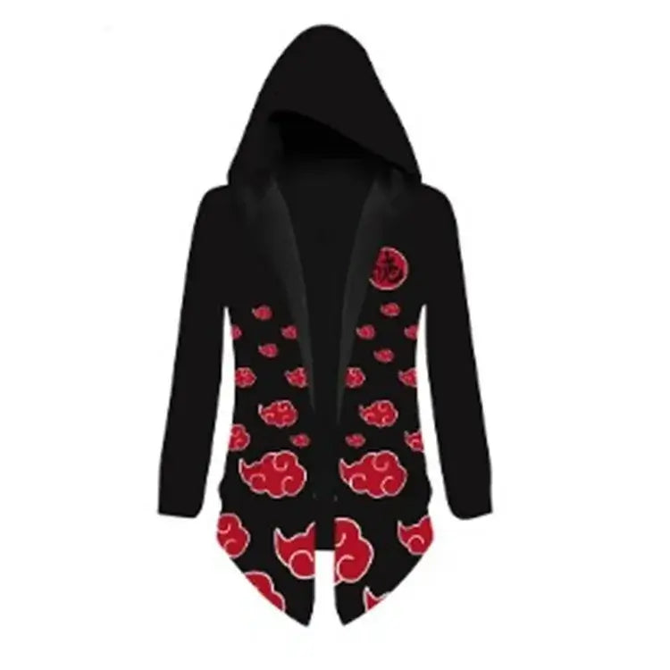 Naruto Uzumaki Cosplay Hooded Cardigan Trench Coat