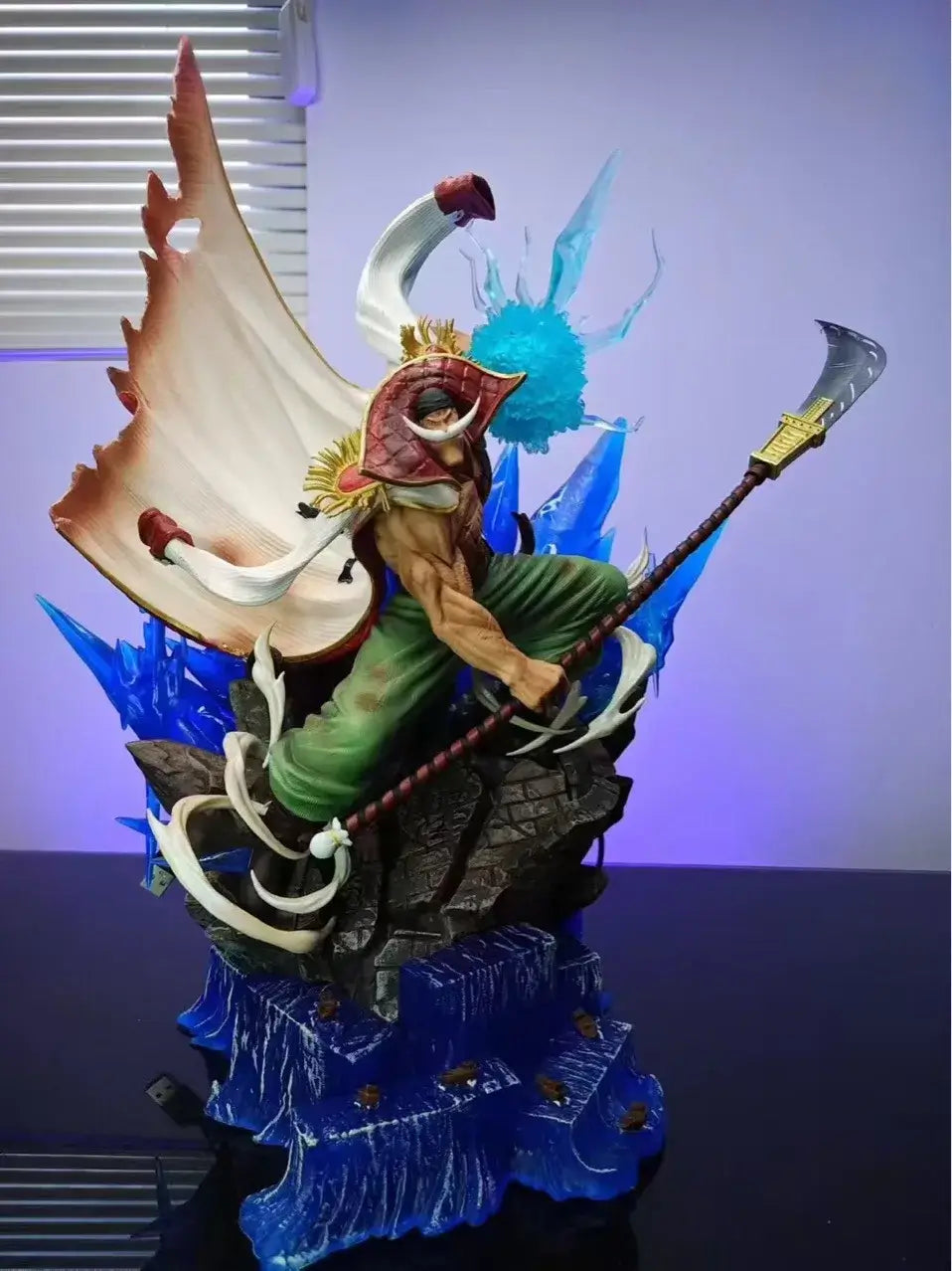 One Piece Whitebeard Naval Battle PVC Figure 38cm Light