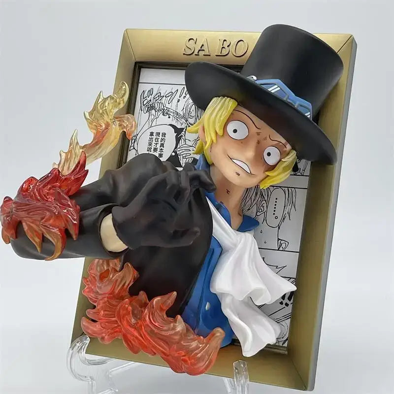 One Piece Three Brothers Statue: Luffy Ace Sabo Frame Gift