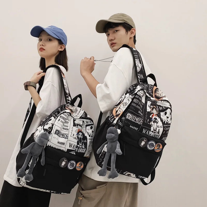 One Piece Luffy Anime Backpack | School Laptop Travel Bag