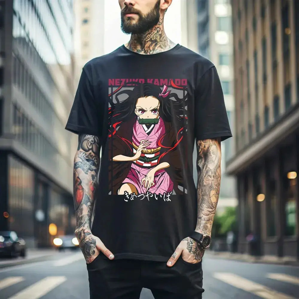 Nezuko T-Shirt: Demon Slayer Mitsuri Kanroji Anime Tee