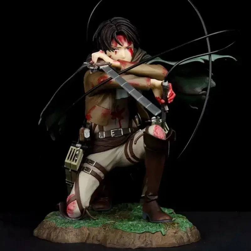 Levi Ackerman Battle Damage PVC Figure 18cm | Bandai