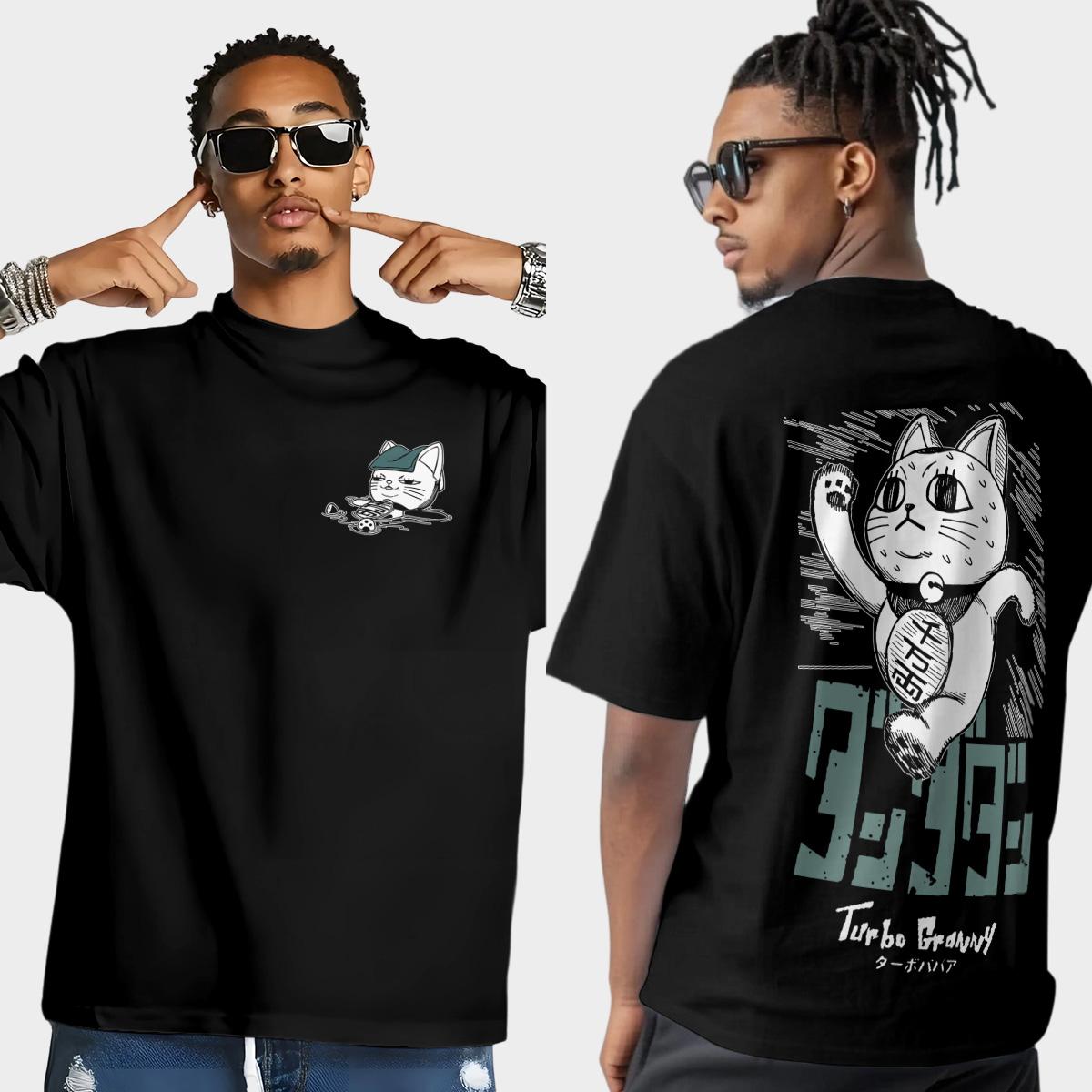 Turbo Granny Dandadan T-Shirt - Okarun & Momo Ayase Anime Graphic Tee, Fan Merch