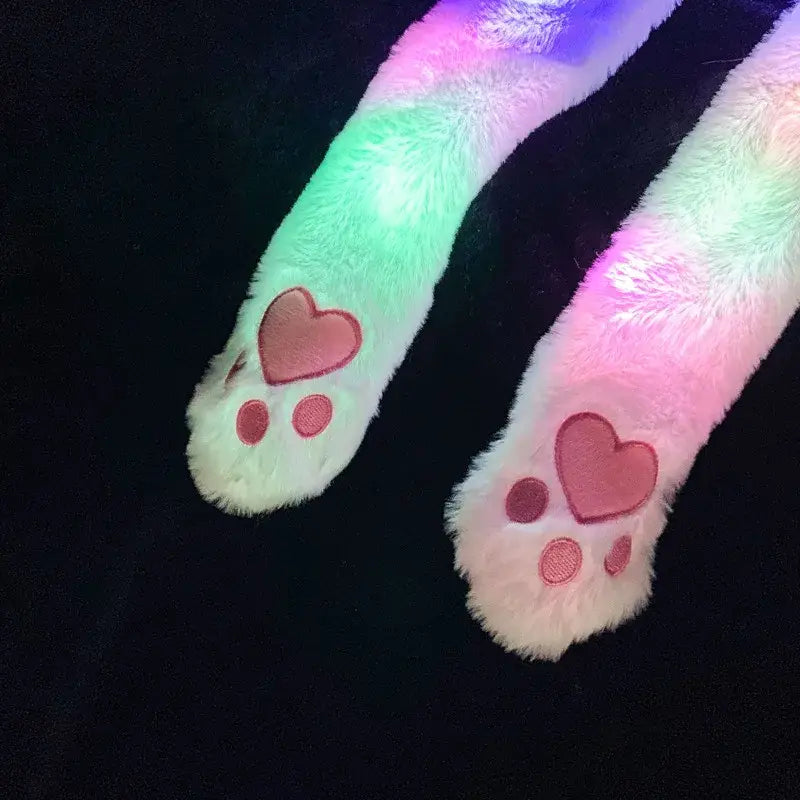 Anime Bunny Hat Plush Cosplay – Glowing Ear Jumping Plush
