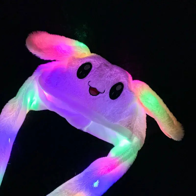 Anime Bunny Hat Plush Cosplay – Glowing Ear Jumping Plush