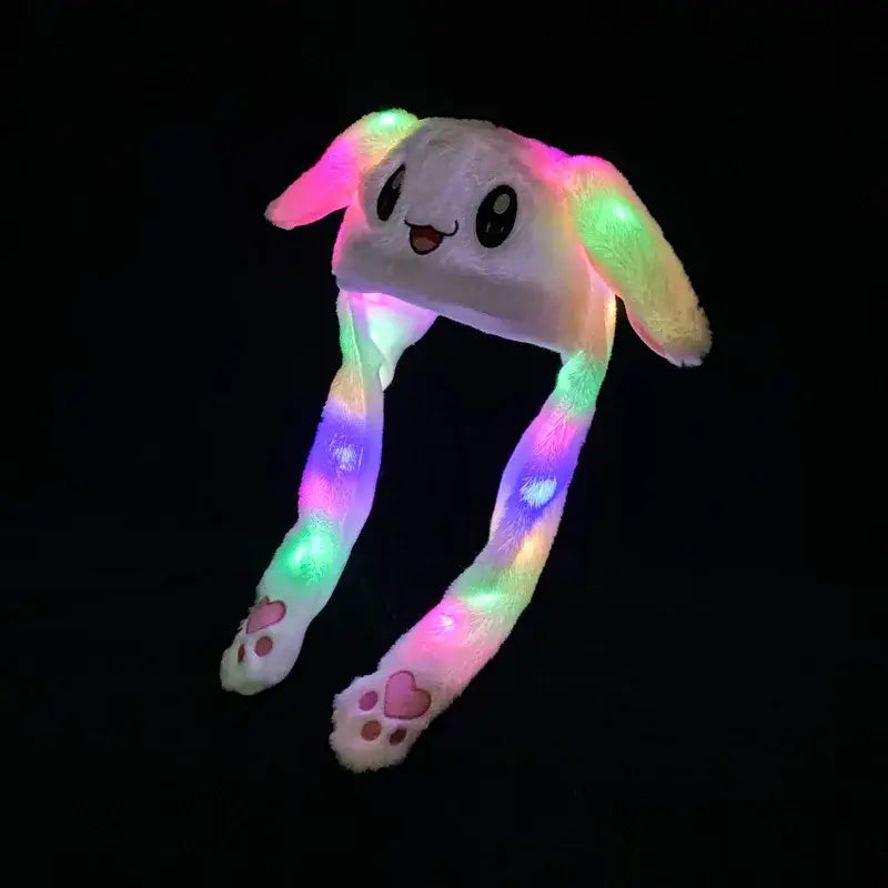 Anime Bunny Hat Plush Cosplay – Glowing Ear Jumping Plush