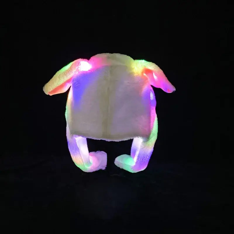 Anime Bunny Hat Plush Cosplay – Glowing Ear Jumping Plush