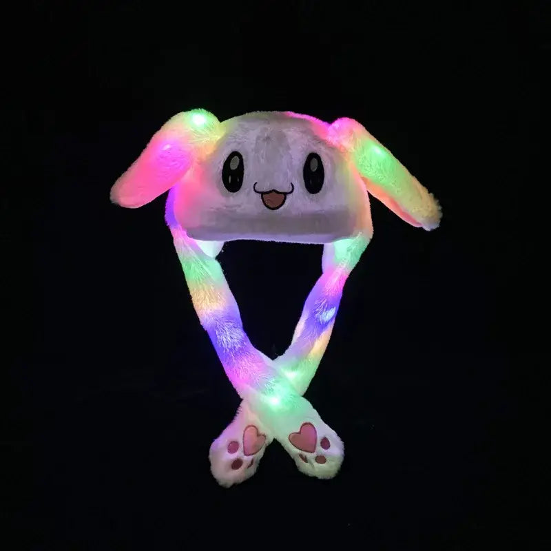 Anime Bunny Hat Plush Cosplay – Glowing Ear Jumping Plush