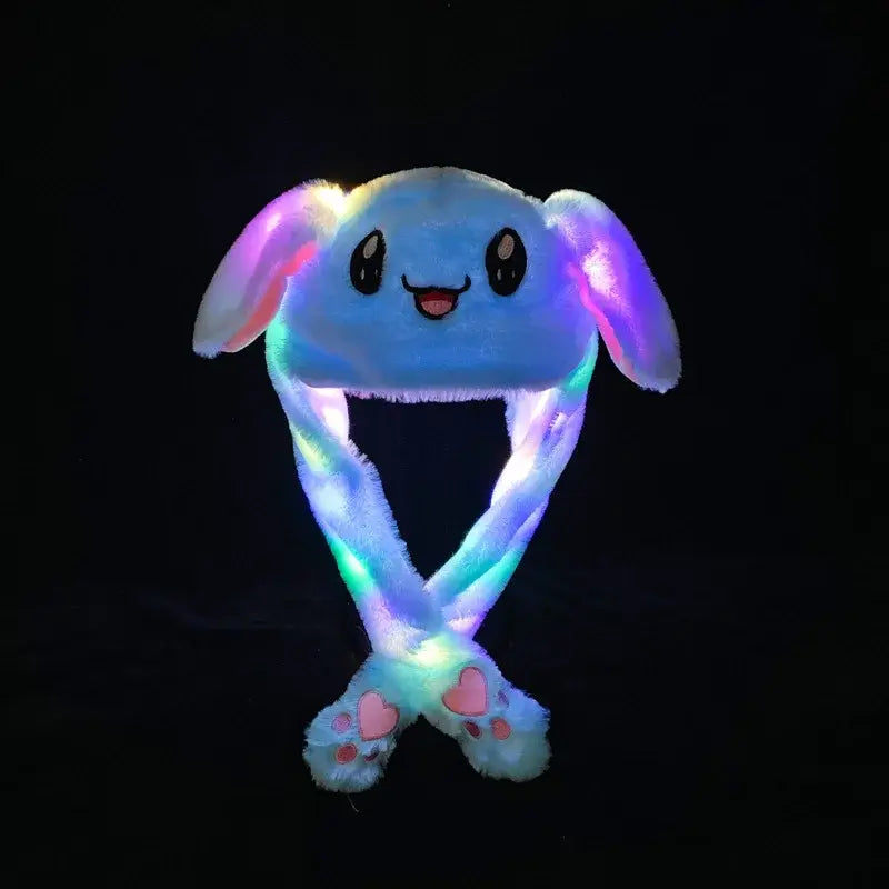 Anime Bunny Hat Plush Cosplay – Glowing Ear Jumping Plush