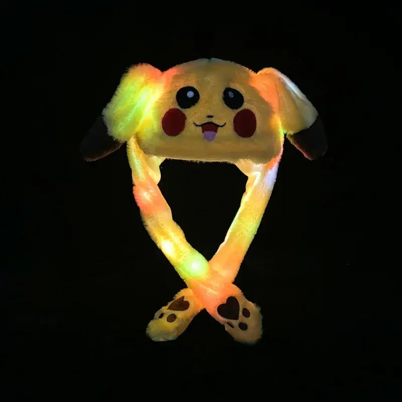 Anime Bunny Hat Plush Cosplay – Glowing Ear Jumping Plush