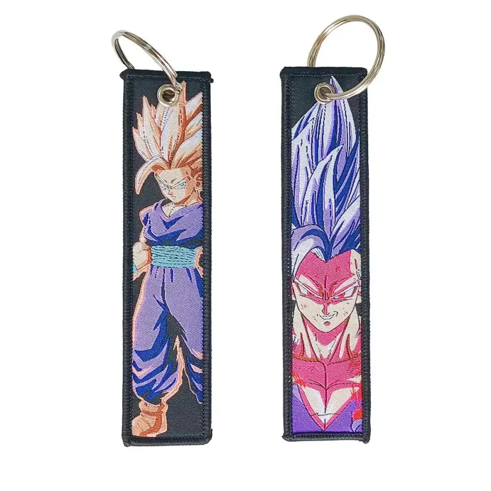 Anime Cartoon Embroidery Key Fob – Key Tag Keychain