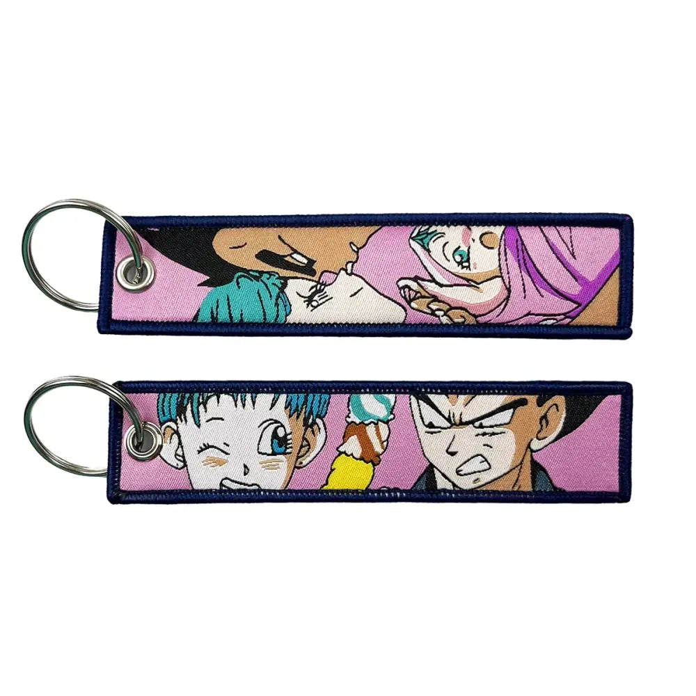 Anime Cartoon Embroidery Key Fob – Key Tag Keychain