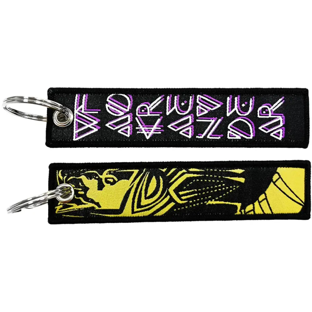 Anime Cartoon Embroidery Key Fob – Key Tag Keychain