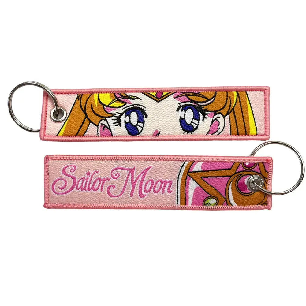 Anime Cartoon Embroidery Key Fob – Key Tag Keychain