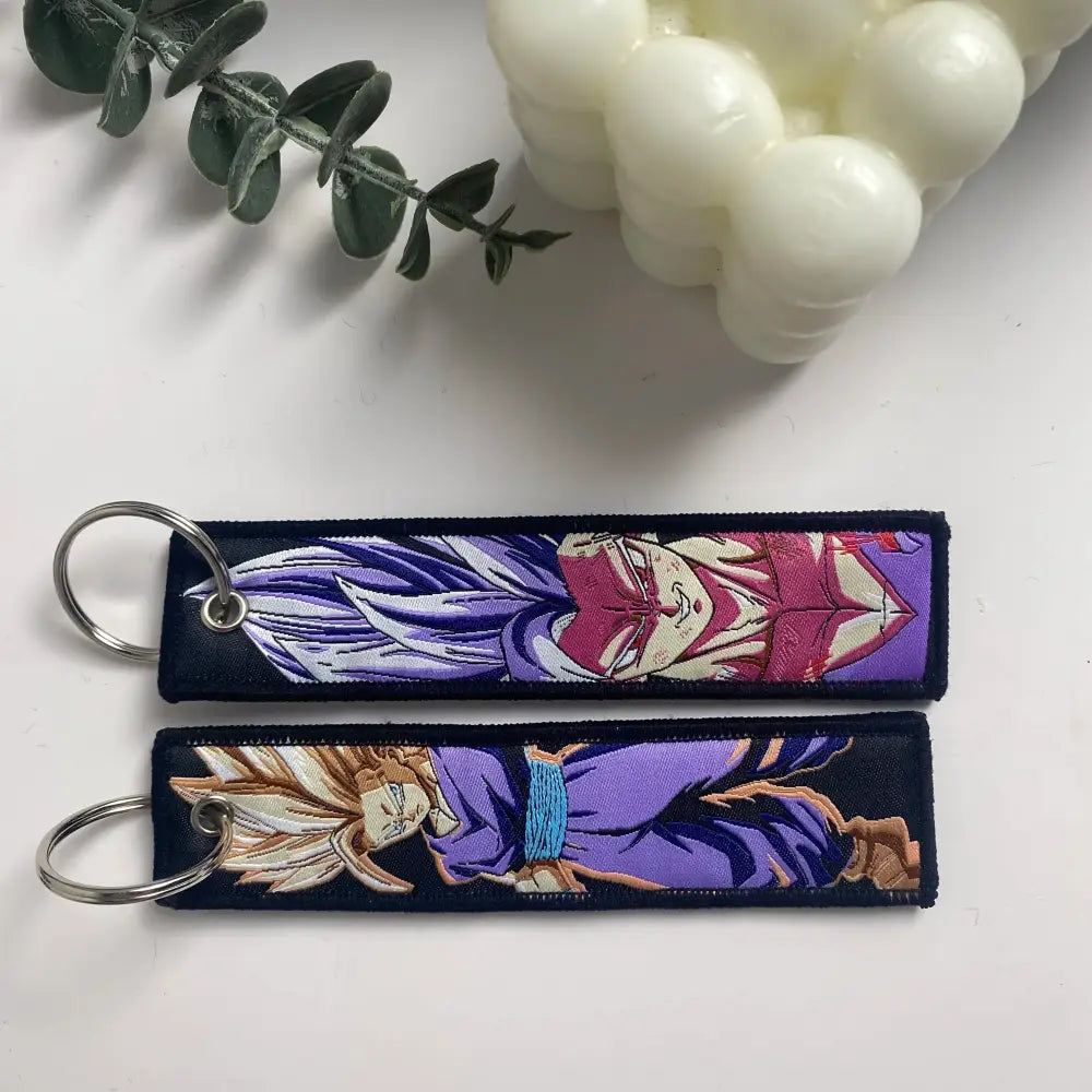 Anime Cartoon Embroidery Key Fob – Key Tag Keychain